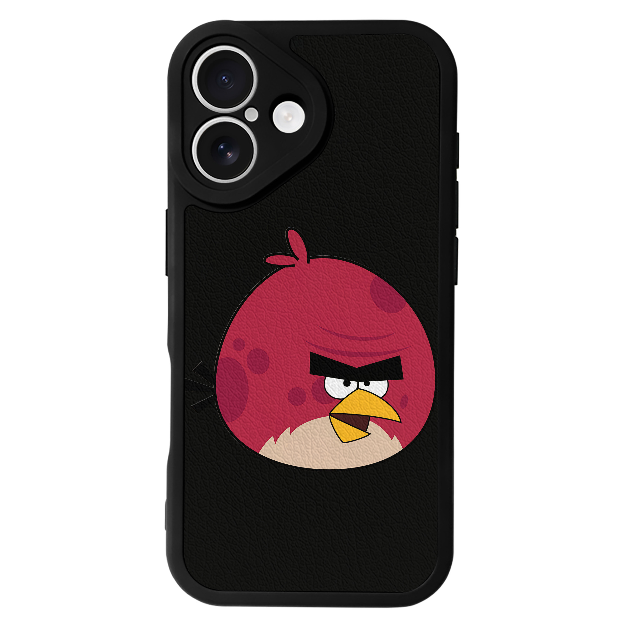 （画像用） Angry Birds アングリーバード 【iPhone 16シリーズ対応】シリコンスマホケース（レザー調） 材質：シリコン